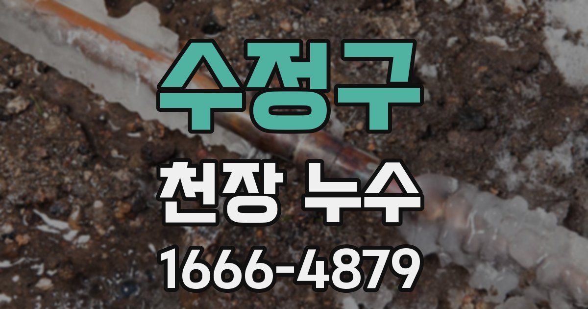 수정구 천장 누수