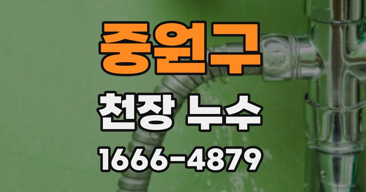 중원구 천장 누수