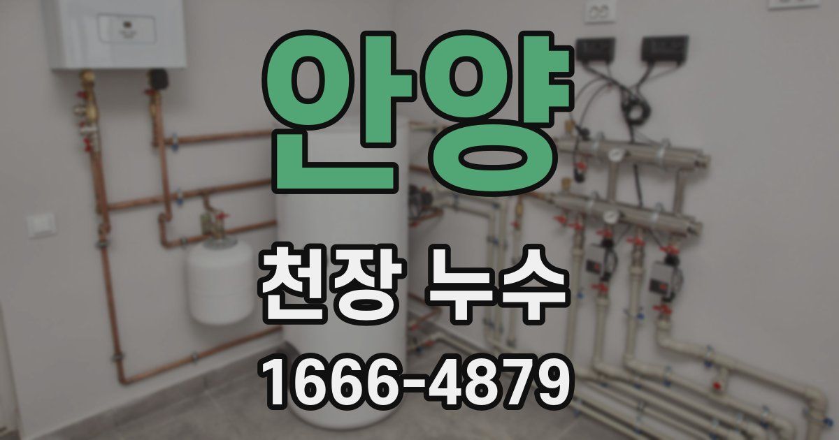 안양 천장 누수
