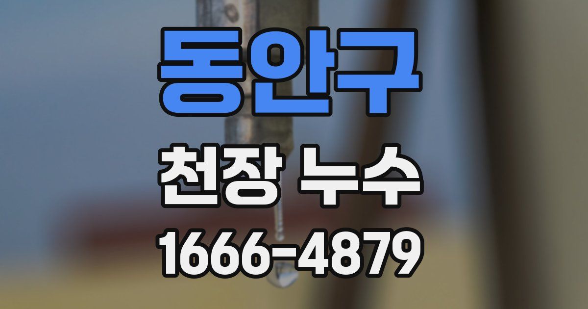 동안구 천장 누수