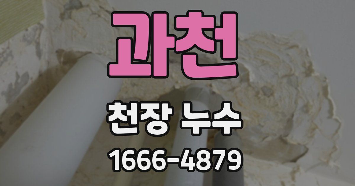 과천 천장 누수