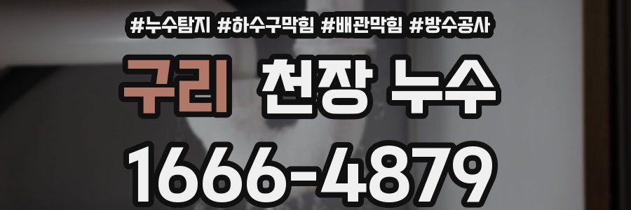 구리 천장 누수