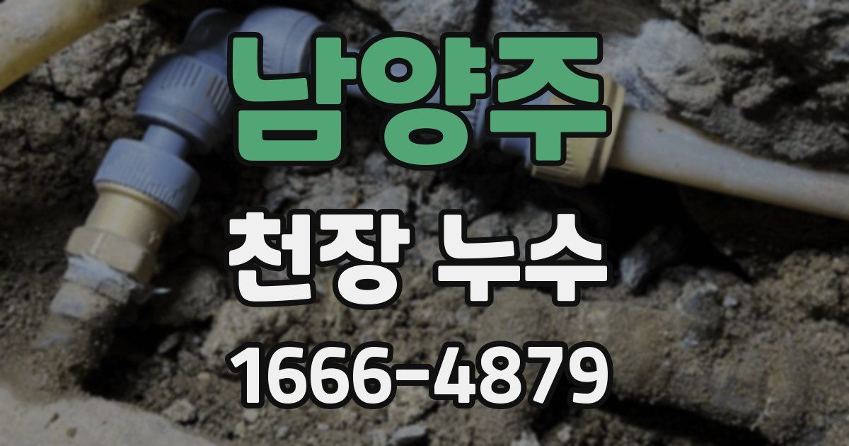 남양주 천장 누수