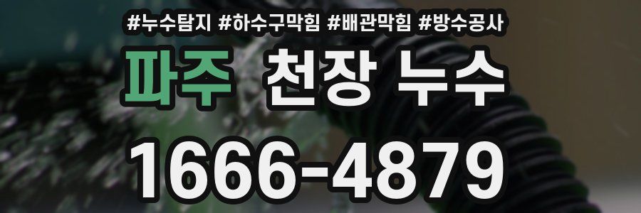 파주 천장 누수