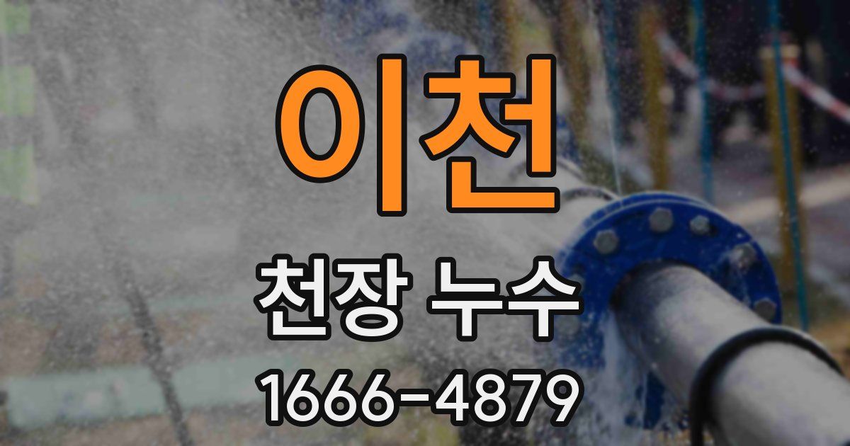 이천 천장 누수