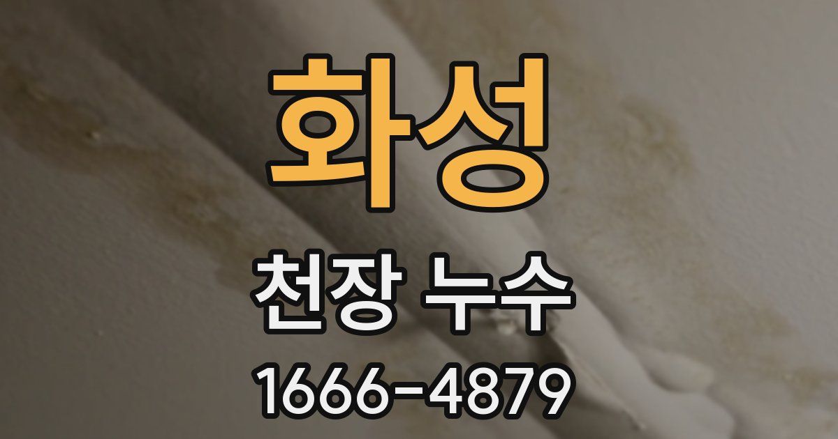 화성 천장 누수