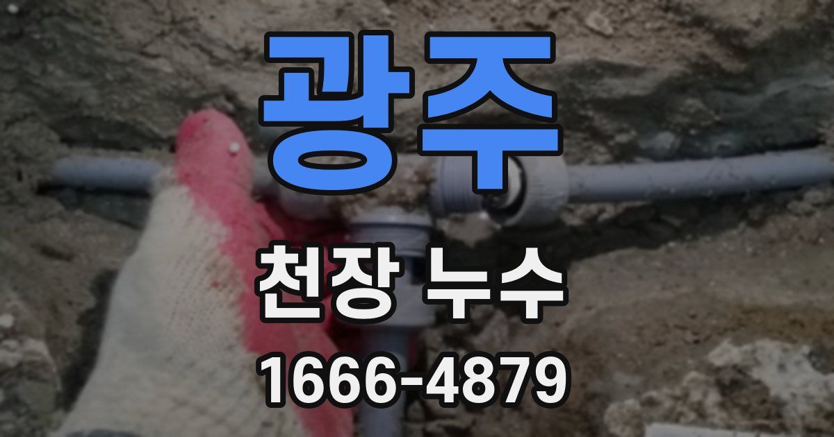 광주 천장 누수