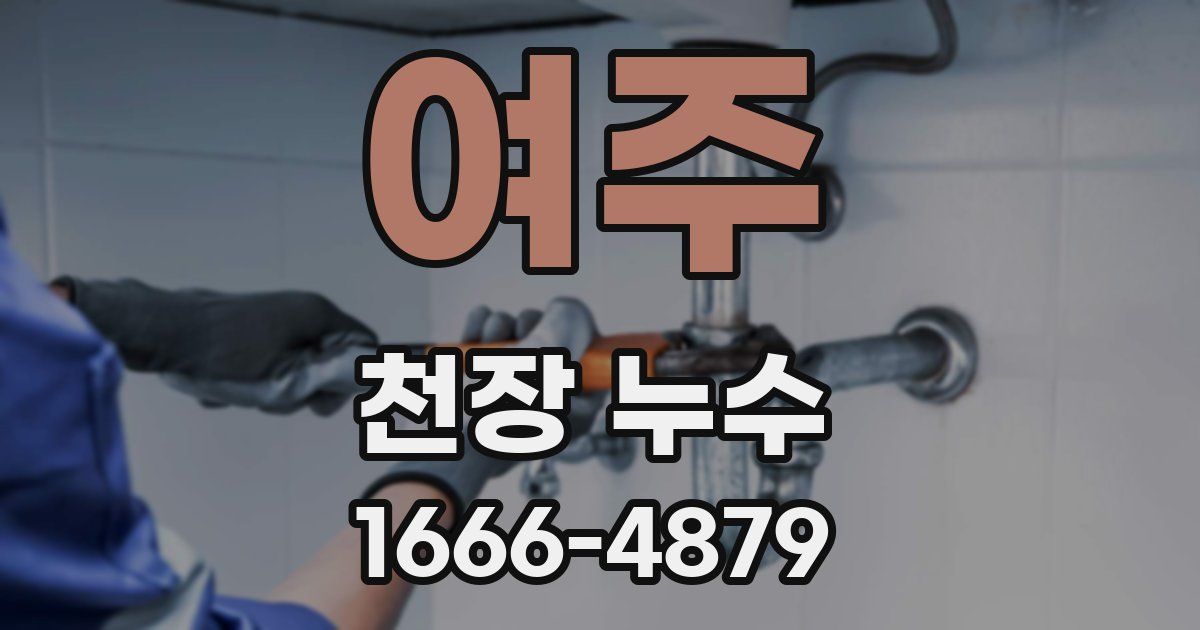 여주 천장 누수