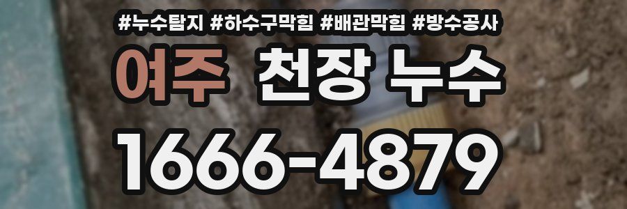 여주 천장 누수
