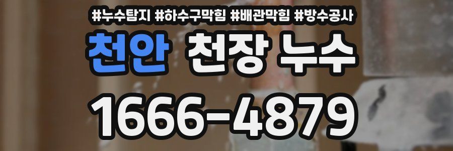 천안 천장 누수