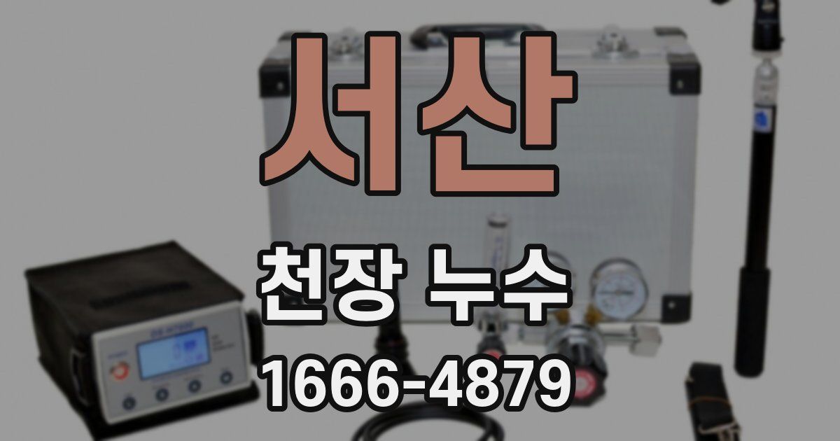 서산 천장 누수