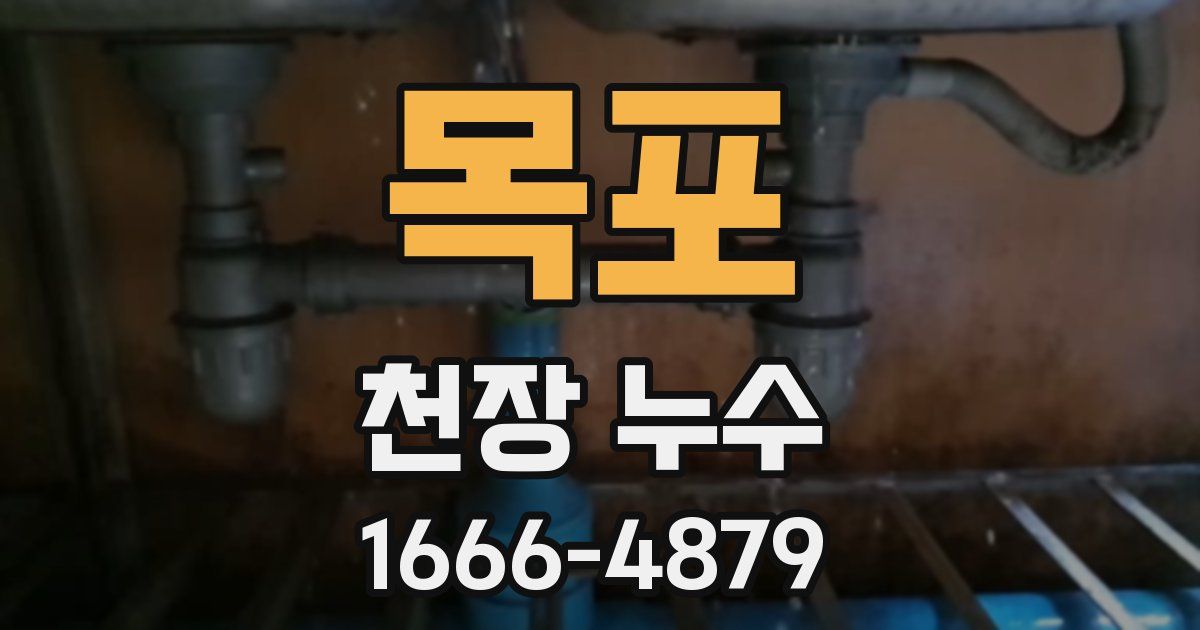 목포 천장 누수