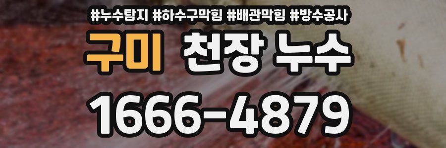 구미 천장 누수