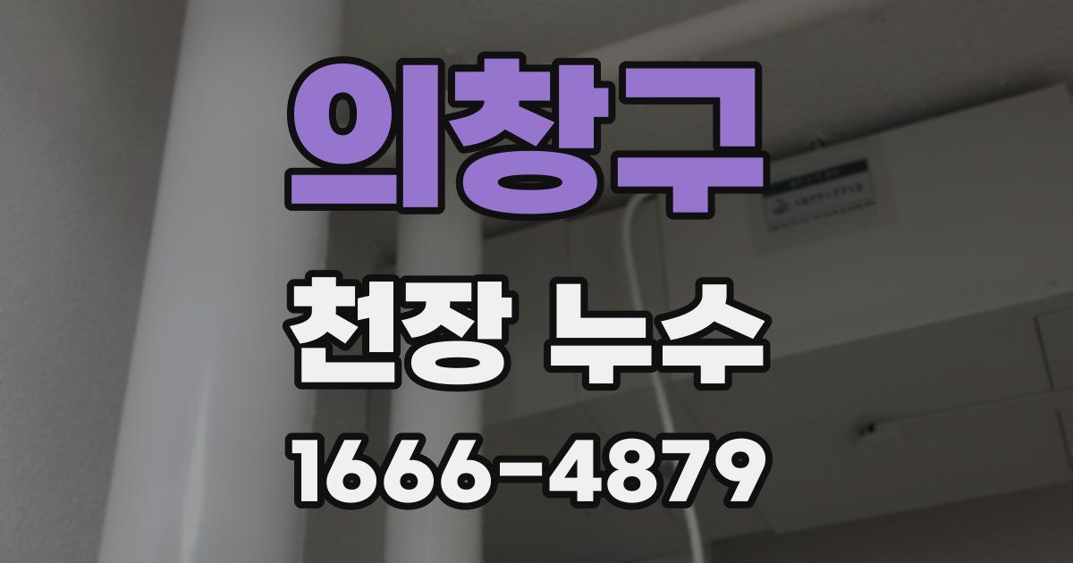 의창구 천장 누수