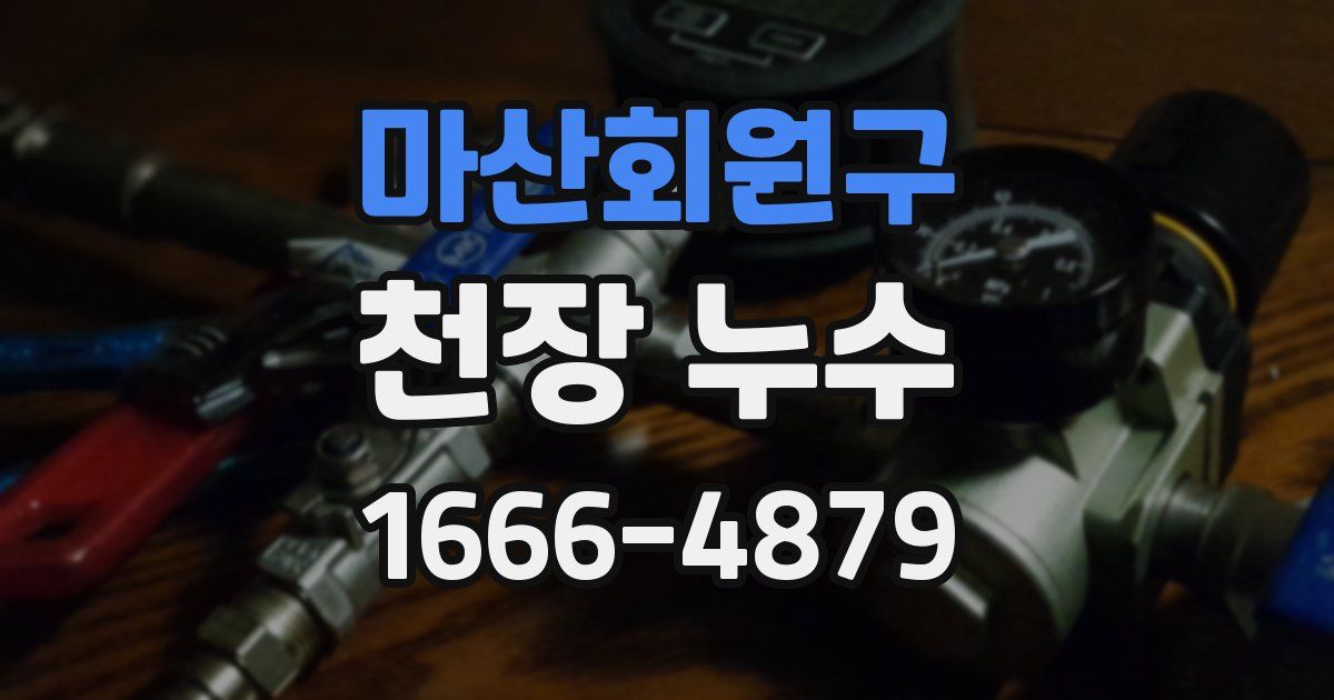 마산회원구 천장 누수