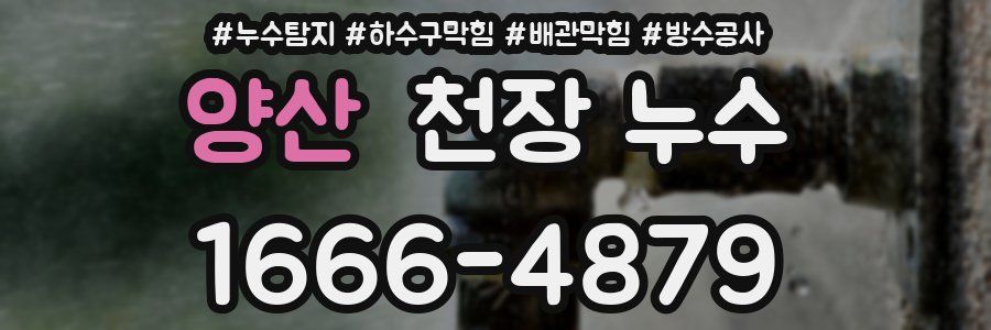 양산 천장 누수