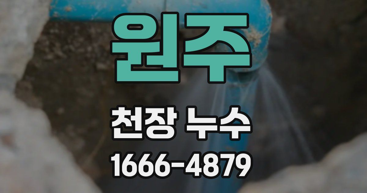 원주 천장 누수