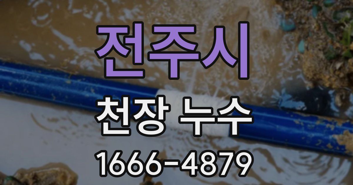 전주시 천장 누수