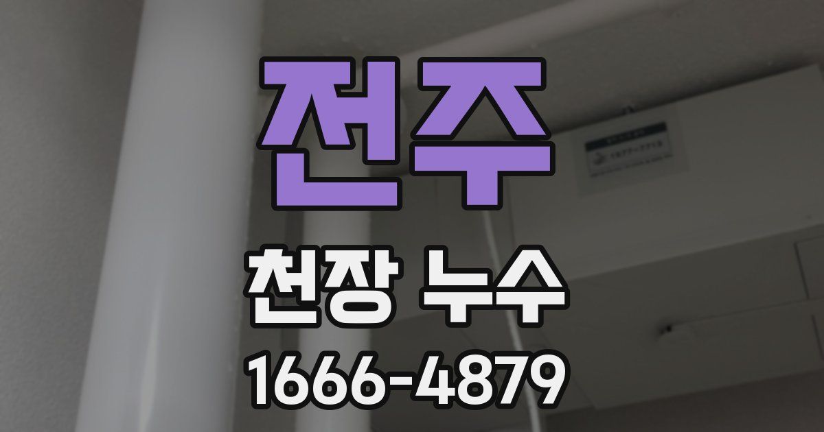 전주 천장 누수