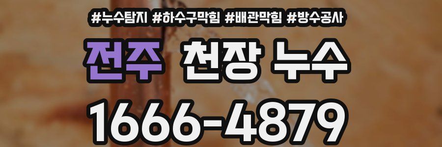 전주 천장 누수