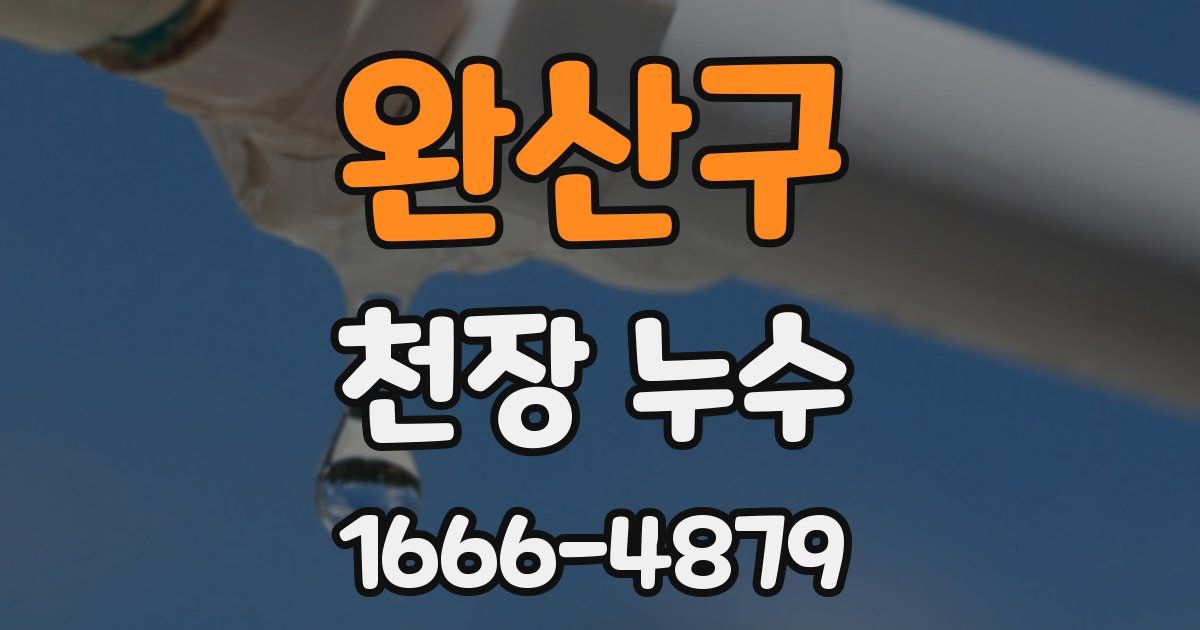 완산구 천장 누수