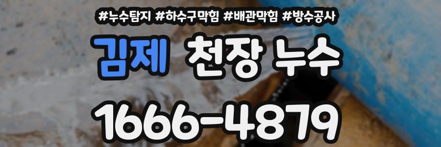 김제 천장 누수