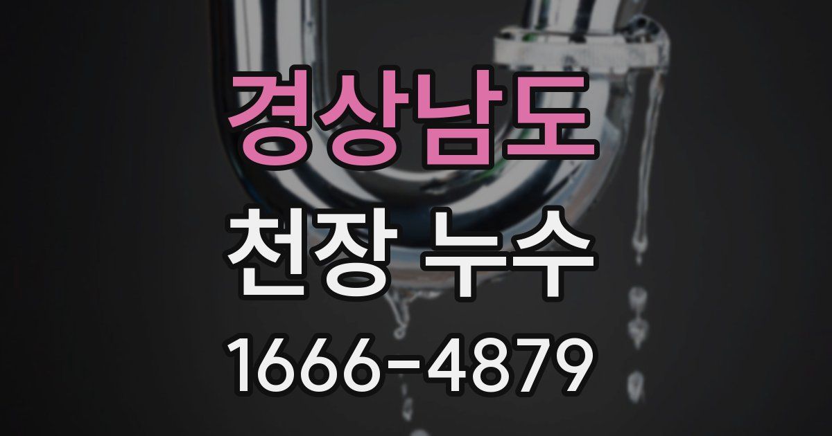 경상남도 천장 누수