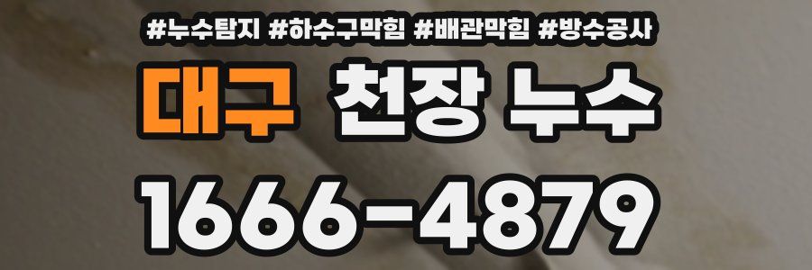 대구 천장 누수