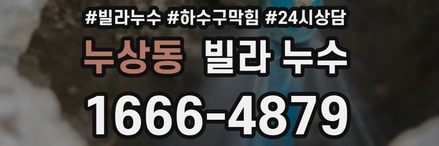 누상동 빌라 누수