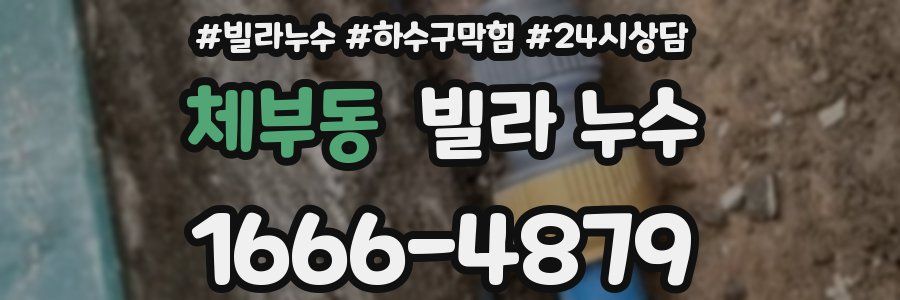 체부동 빌라 누수