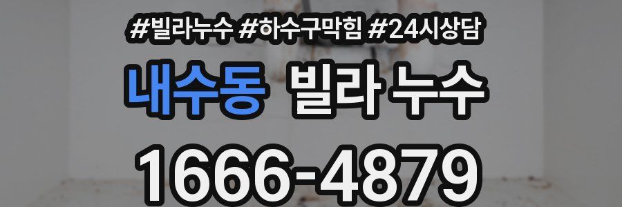 내수동 빌라 누수