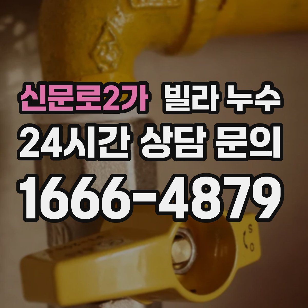 신문로2가 빌라 누수 곰팡이 냄새가 심해졌다면 누수 가능성