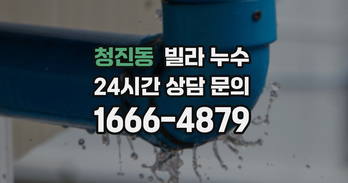 청진동 빌라 누수