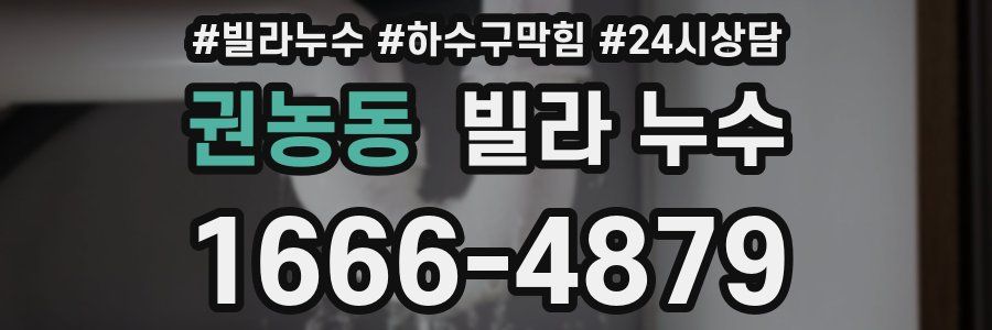 권농동 빌라 누수