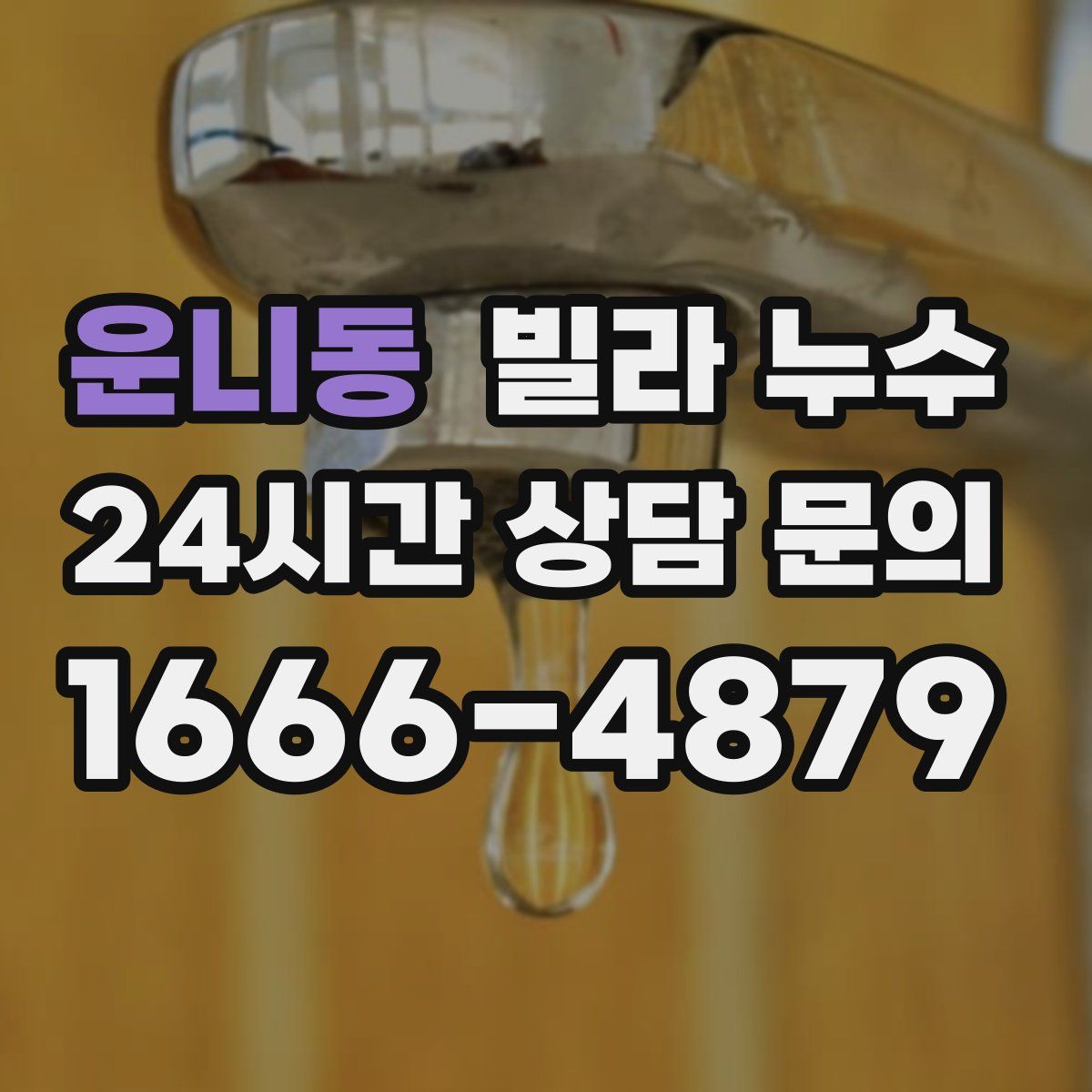 운니동 빌라 누수