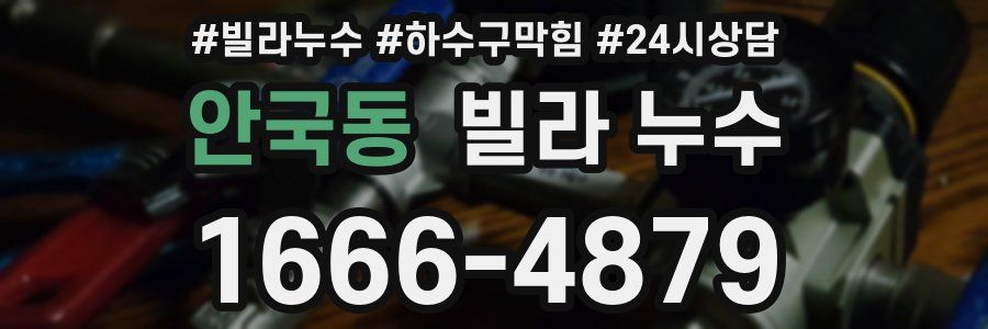 안국동 빌라 누수