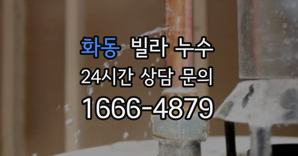 화동 빌라 누수