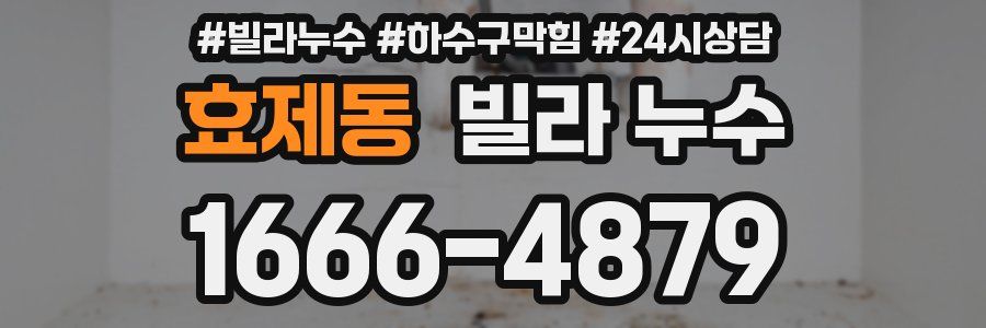 효제동 빌라 누수