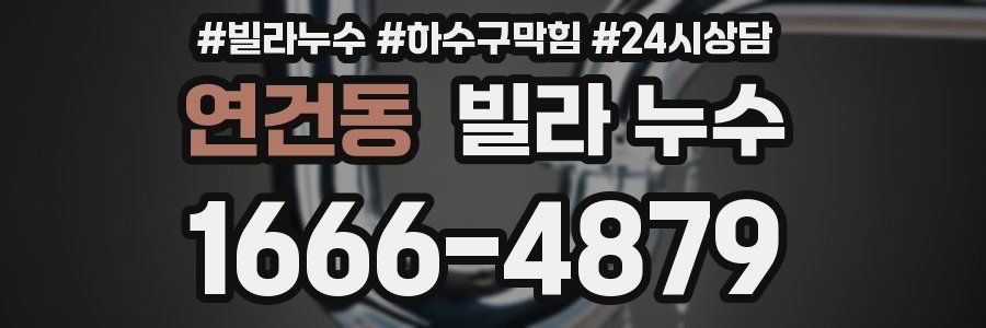 연건동 빌라 누수