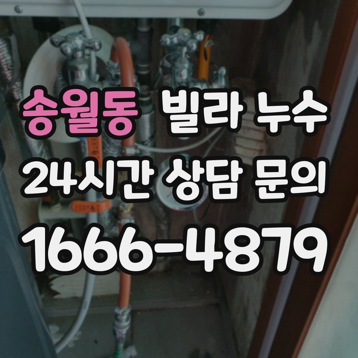 송월동 빌라 누수 우편함 주변이 젖는다면 빗물 유입 가능성