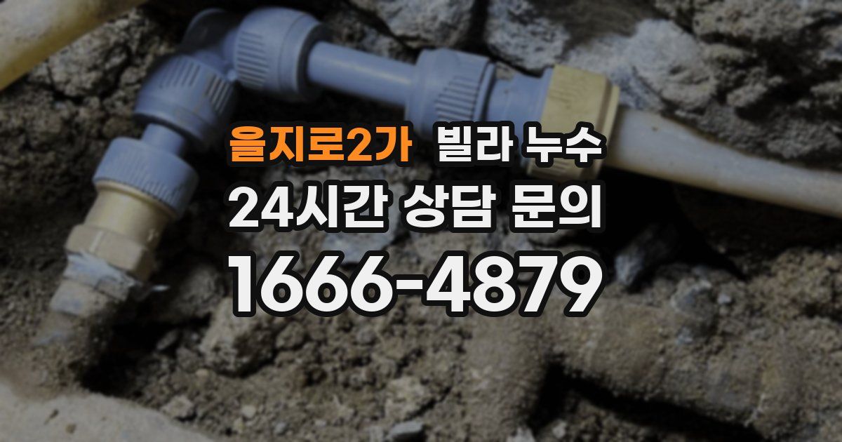 을지로2가 빌라 누수