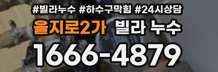 을지로2가 빌라 누수