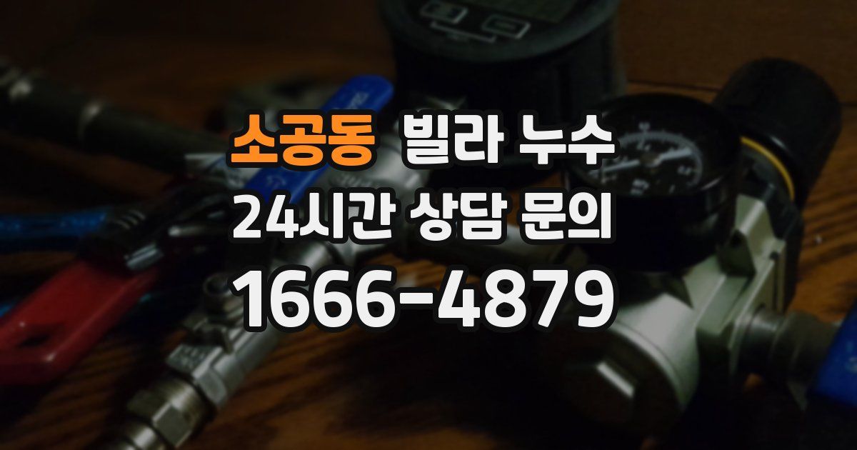 소공동 빌라 누수