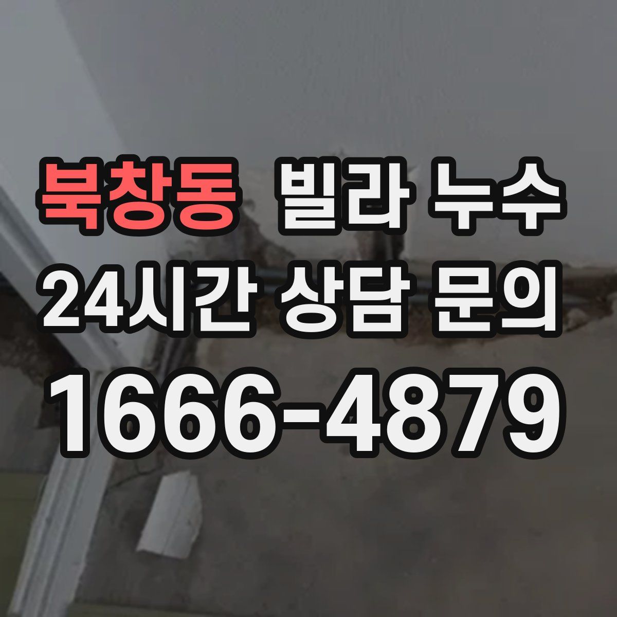 북창동 빌라 누수