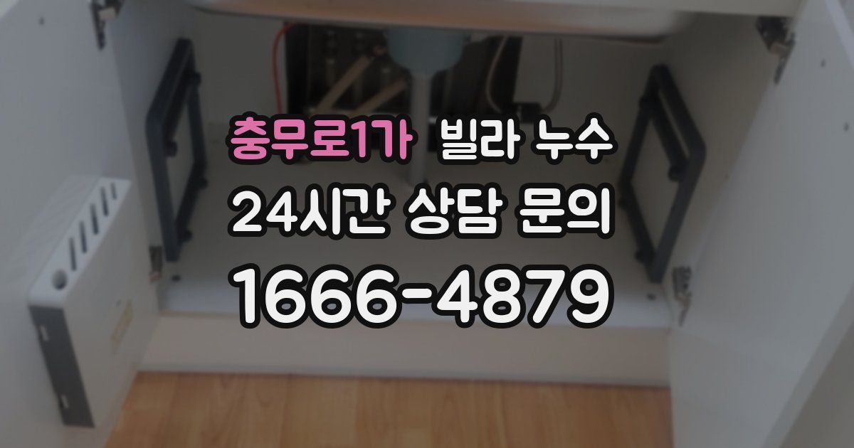 충무로1가 빌라 누수