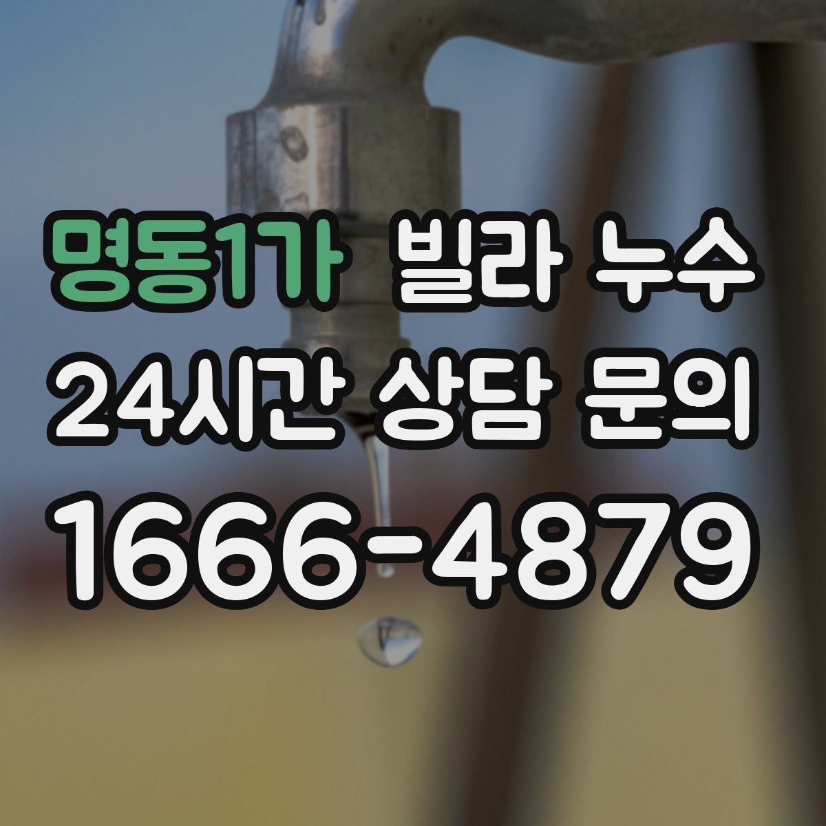 명동1가 빌라 누수 빗물 유입인지 배관 누수인지 구분하기