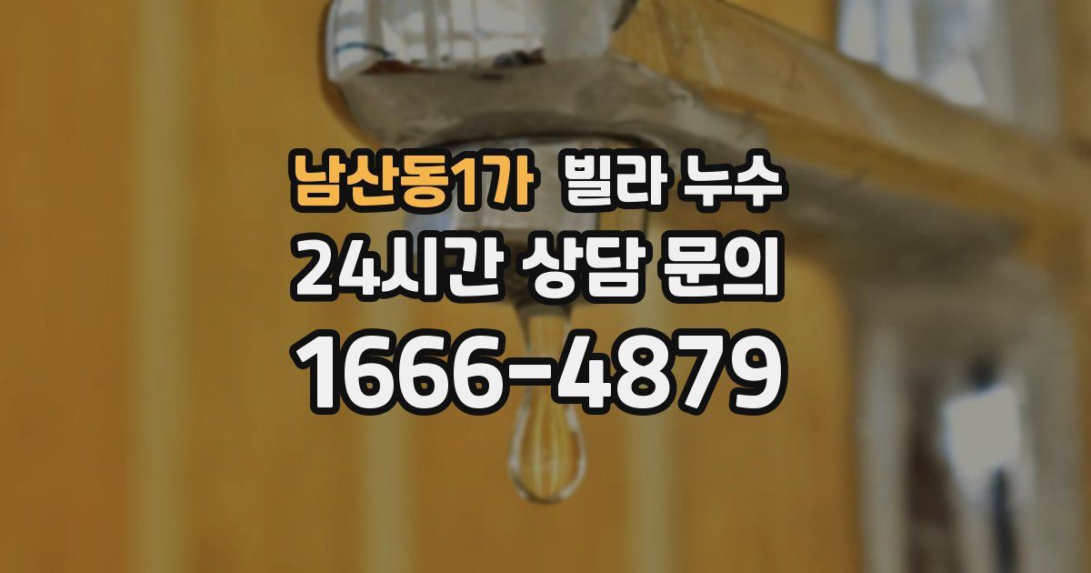 남산동1가 빌라 누수