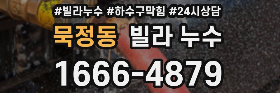 묵정동 빌라 누수