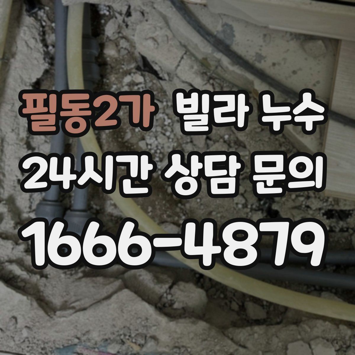 필동2가 빌라 누수 젖은 벽 근처 전기 사용 전 주의사항