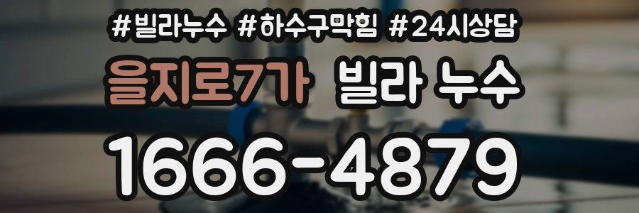 을지로7가 빌라 누수